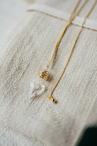 Wild Heart Pendant Necklace in Adjustable Chain ( Available in Sterling Silver & 14K Gold Filled )