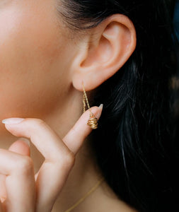 Threader Nest Earrings ( Available in 14k Gold Filled and Sterling Silver )