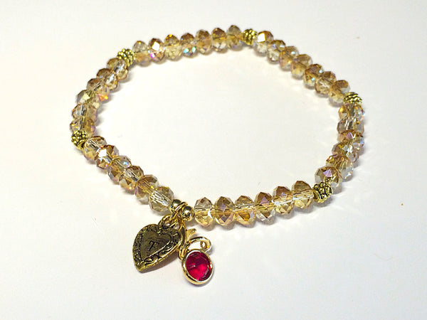 Birthstone Bracelets (Gold)