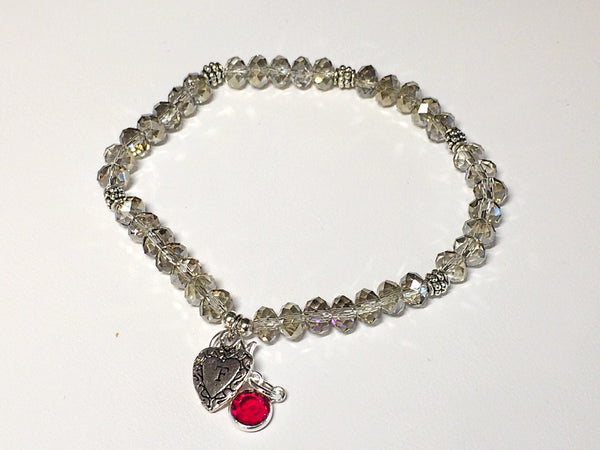 Birthstone Bracelets (Silver)