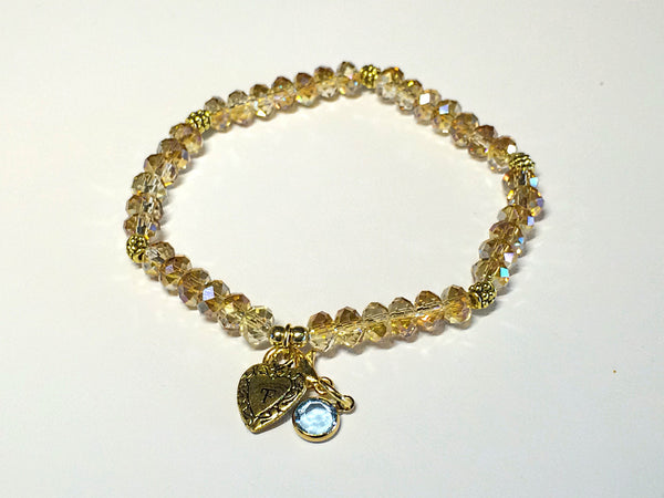 Birthstone Bracelets (Gold)