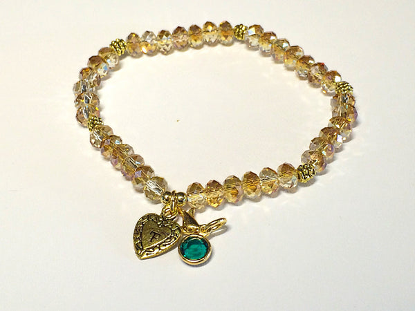 Birthstone Bracelets (Gold)