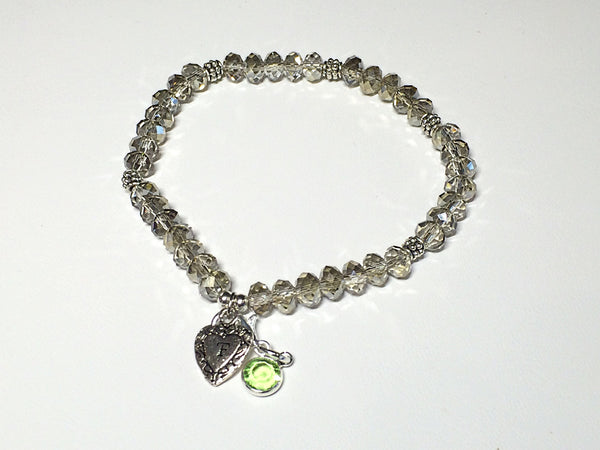 Birthstone Bracelets (Silver)